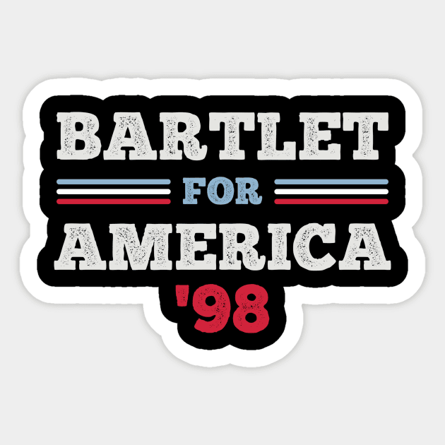 West Wing Bartlet For America 1998 Sticker by Mollie